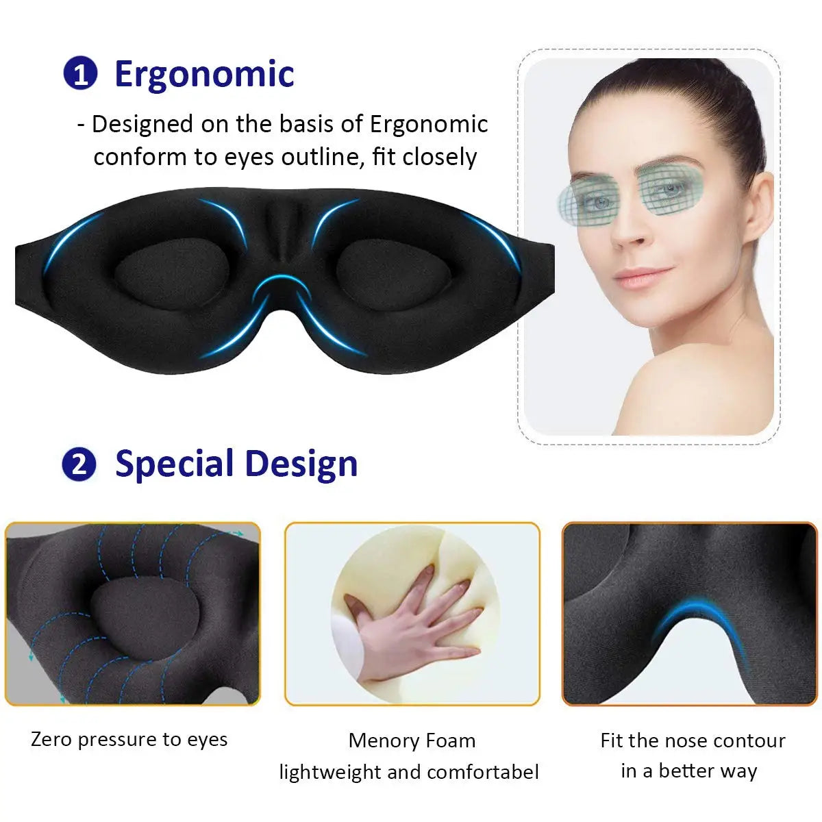 DreamSculpt 3D Eye Mask